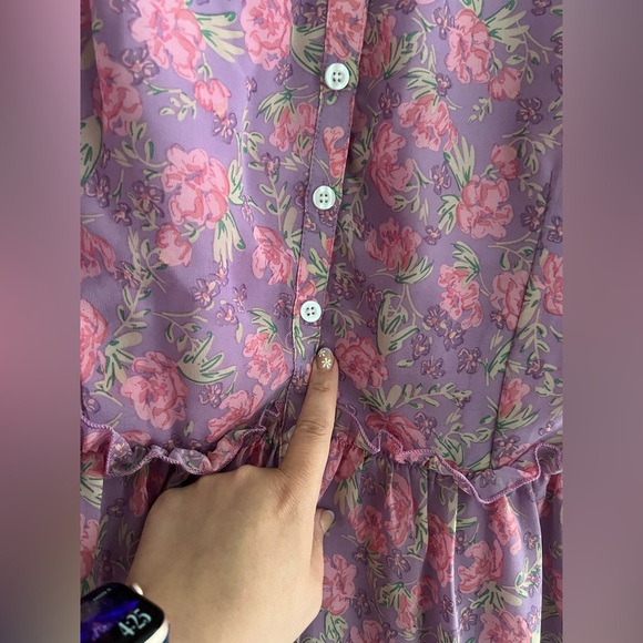 Ivy City Co Lydia Dress in Pink Floral Size 16 - Picture 5 of 7